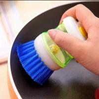 1个洗锅刷(试用装)颜色随机|按压洗锅刷厨房家用洗锅刷子手动添加洗洁精刷锅刷碗多功能刷子
