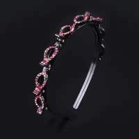 水钻款-彩色|发箍女发夹顶夹刘海固定神器造型编织夹碎发带齿防滑编发头发头饰