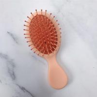 小圆头梳-橘色|迷你气垫梳旅行卷发梳子家用气垫按摩梳家用男女网红造型美发滚梳