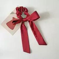 日系发绳#酒红色发绳 +姜黄发绳|日系网红大号发带绑发超仙女森系蝴蝶结发饰头饰发夹发卡发绳发圈