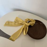 日系发绳#姜黄发绳 +酒红色发绳|日系网红大号发带绑发超仙女森系蝴蝶结发饰头饰发夹发卡发绳发圈