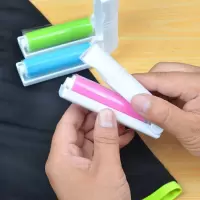 小号翻盖粘毛器[可水洗] 2个装|可水洗粘毛器滚筒式除尘器除静电毛刷衣服去毛器滚毛器粘尘纸滚刷