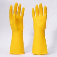 10双加厚款耐磨耐用黄色 加大码XL|宏牛加厚洗碗手套牛筋乳胶耐用女洗衣家务清洁橡胶皮防水劳保