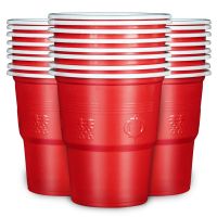 喜字杯50个|一次性碗筷套装加厚红色结婚酒席婚庆环保塑料碗杯碟勺套餐具