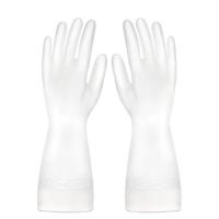 纯白款 大号L码-1双|洗碗手套男女家务防水橡胶手套洗衣服洗菜厨房清洁手套