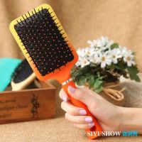 磨砂渐变色按摩梳|按摩梳子头部经络梳直卷脱发家用气囊梳保健梳气垫梳子美发大板梳