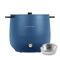 蒸汽迷你电饭煲家用电饭锅小1-2人小型多功能煲汤煮饭两用l|深海蓝+蒸盘