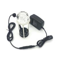 假山喷泉造雾超声波雾化器轮鱼缸盆景配件起雾器加湿器制雾器|一套塑料彩灯+支架+水晶球