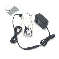 假山喷泉造雾超声波雾化器轮鱼缸盆景配件起雾器加湿器制雾器|一套合金彩灯+支架水晶球+雾化片