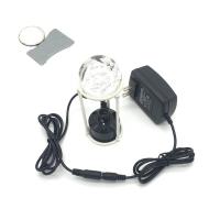 假山喷泉造雾超声波雾化器轮鱼缸盆景配件起雾器加湿器制雾器|一套塑料无灯+支架水晶球+雾化片