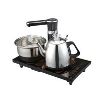 全自动上水壶电热水壶家用自吸式烧水壶泡茶壶功夫茶具抽水电茶炉|黑色全自动消毒款37x20