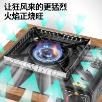 卡式炉户外便携卡斯烧烤炉家用炉具野炊卡磁炉煤气瓦斯炉子燃气灶|双用炉+手提箱+防风圈+4瓶气