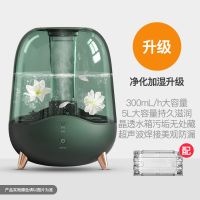 加湿器家用空调房卧室静音孕妇婴儿空气小型香薰净化大雾量|绿色-净化加湿版-升级版