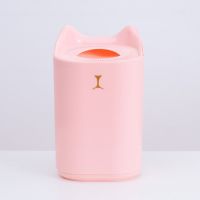 家用加湿器大雾量大型大容量卧室空调房空气净化器二三喷头加湿器|3.3L粉色（双喷） 标配+1套棉棒