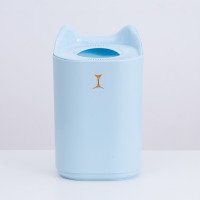 家用加湿器大雾量大型大容量卧室空调房空气净化器二三喷头加湿器|3.3L蓝色（双喷） 标配+2套棉棒