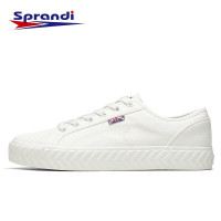 Sprandi斯潘迪帆布鞋男鞋2020夏季新款潮流百搭小白鞋纯色户外旅游跑步运动鞋S1028919R