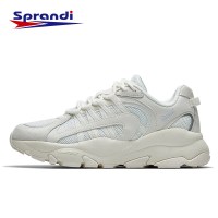 Sprandi斯潘迪休闲运动鞋女2020夏新品网面休闲鞋皮革拼接跑步鞋S2018888