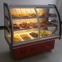 冰川凉菜展示柜卤菜冷藏保鲜商用烧烤卤菜柜鸭脖熟食点菜|经典款3层制冷+后背制冷前开门 长2.0米宽0.65米高1.23米