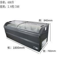 hs宏升388l冰柜深体大容量商用家用保鲜展示柜冷藏冷冻冰箱sd-2D7|1.8米加深广角展示柜