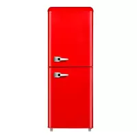 () 彩色复古冰箱小型双门网红美式小冰箱可爱bcd-152Q0|红色