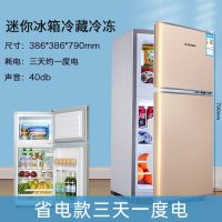 单门双门三门小冰箱小型家用冷藏冷冻宿舍迷你小冰箱节能特价G7|43P128荣耀金双门[联保]