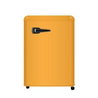 118l多彩复古冰箱小型家用租房宿舍用网红美式电冰箱冷冻冷藏N0|单门⑦⑤炽夏黄