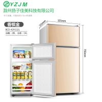扬子佳美冰箱家用小型二人宿舍单人迷你租房电冰箱双门入户V3|双门双温42H132L-金色