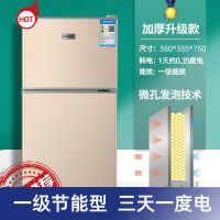 三门节能小型冰箱家用迷你租房电冰箱双门冷冻冷藏十年保修I5|42A119金色双门升级节能款