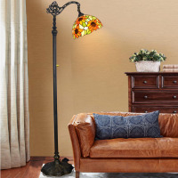 欧式地中海田园美式复古乡村客厅卧室书房钓鱼钢琴创意落地台立灯