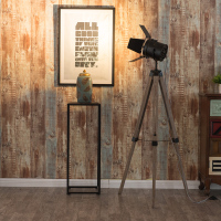 2020北欧实木升降三脚架落地灯不锈钢摄影客厅卧室美式智能遥