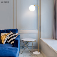 北欧落地灯ins风卧室床头灯创意金色后现代客厅沙发立式台灯