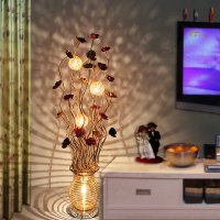 落地灯创意时尚客厅卧室装饰遥控铝结婚温馨浪漫礼物