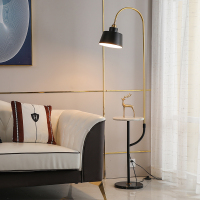 北欧钓鱼茶几客厅沙发落地灯卧室床头灯创意ins立式阅读台灯