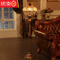 欧式客厅落地灯卧室书房创意时尚 奢华树脂复古 艺术古典落地灯