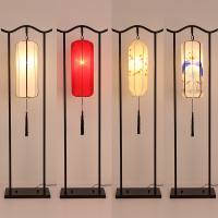 新中式古典中国风落地约客厅卧室书房仿古布艺复古落地台灯