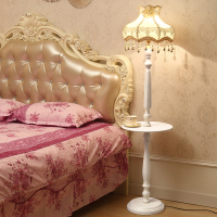 欧式落地灯客厅卧室床头书房复古美式ins风落地台灯遥控调光