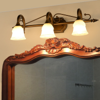 美式镜前灯欧式复古厕所灯卫生间简约镜柜灯浴室柜镜前灯具