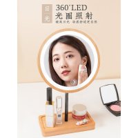 镜前灯化妆梳妆台灯美颜补光无线镜子网红镜面北欧免打孔小灯