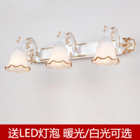 欧式镜前灯卫生间浴室镜柜灯洗手间防水防雾镜灯梳妆灯免打孔