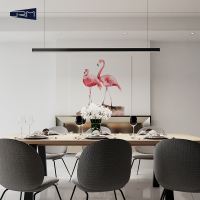 极简餐厅吊灯现代简约北欧客厅吧台办意个性长条餐桌灯具