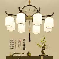 新中式客厅吊灯茶室茶楼吊灯大气家用中国风个性创意卧室灯餐厅灯
