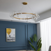 客厅灯现代餐厅灯创意极简风北欧灯具服装店泡泡卧室网红吊灯