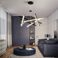 北欧极简客厅吊灯设计师长条创意吧台餐厅灯现代简约卧室灯具