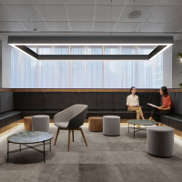 办公室吊灯长条灯创意造型定制会议室前台无缝拼接长方形灯具