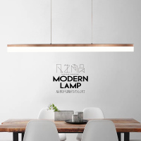 长条吊灯后现代极简约餐厅灯北欧饭厅吧台灯具办公室店铺商用