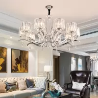 客厅吊灯水晶灯具 现代简约创意美式灯饰网红个性卧室餐厅