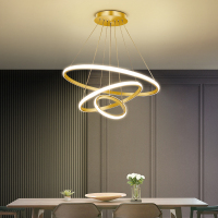 吊灯现代简约客厅圆环形灯吊灯北欧创意个性艺术餐厅网红灯具