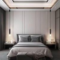 卧室床头吊灯长线北欧灯具现代简约创意个台单头小吊灯饰