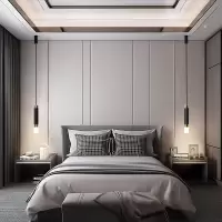 卧室床头吊灯长线北欧灯具现代简约创意个台单头小吊灯饰