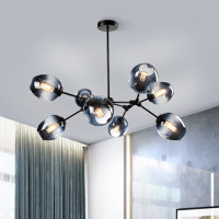 北欧风格大气家用餐厅灯饰个性创意魔豆分子灯具客厅吊灯